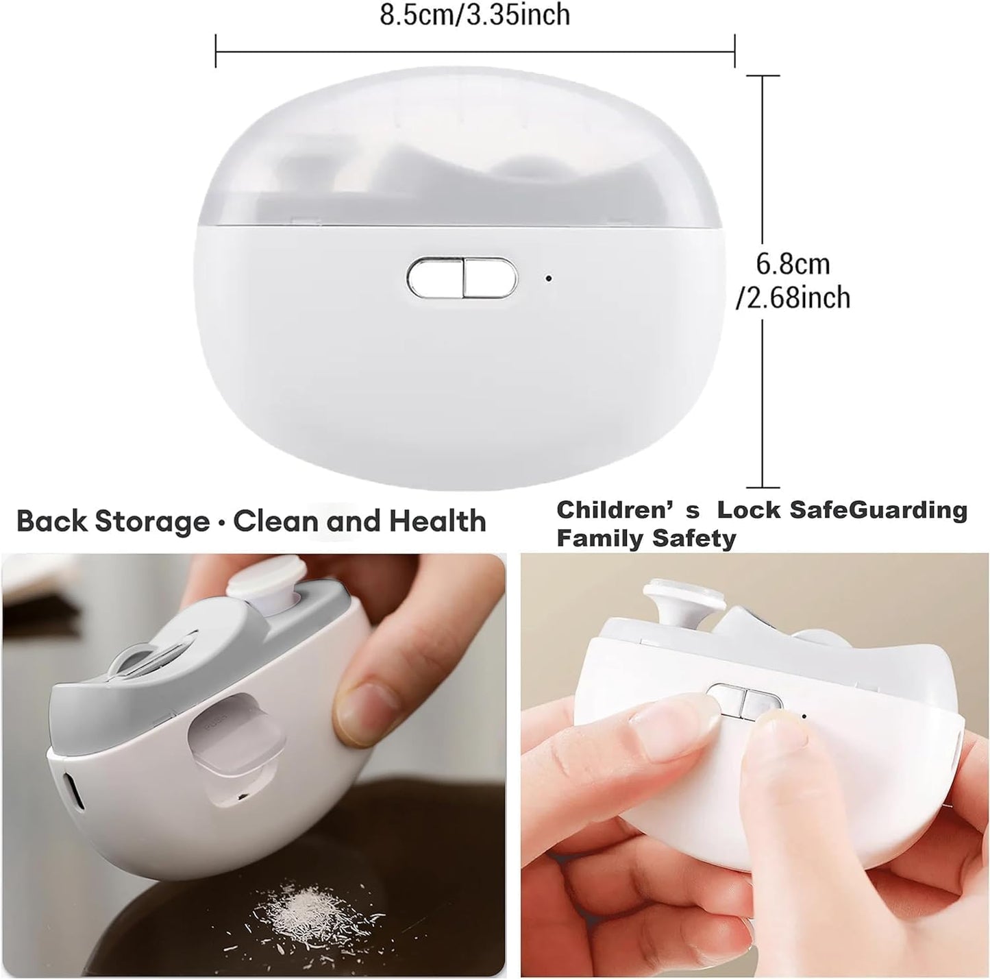Gladigo NailEase™ 2-in-1 Automatic Electric Nail Cutter And Polishing