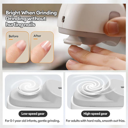 Gladigo NailEase™ 2-in-1 Automatic Electric Nail Cutter And Polishing