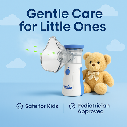 Gladigo™ BreatheEase – Portable Nebulizer for Instant Relief Anywhere