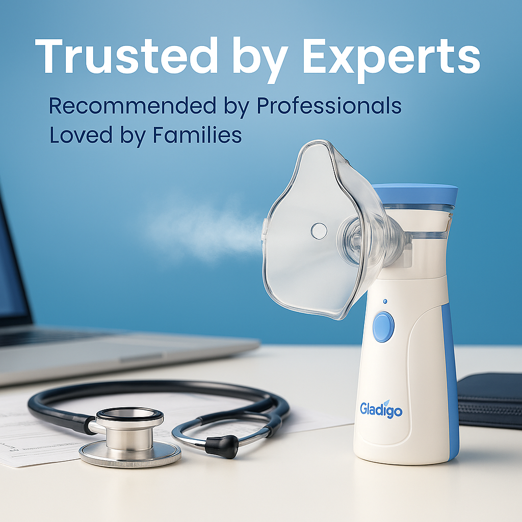 Gladigo™ BreatheEase – Portable Nebulizer for Instant Relief Anywhere