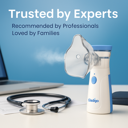 Gladigo™ BreatheEase – Portable Nebulizer for Instant Relief Anywhere