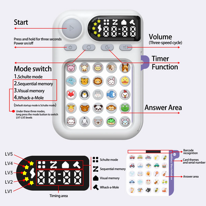 Gladigo™ Schulte Focus Training Machine™ – Early Learning Cognitive Toy for Kids
