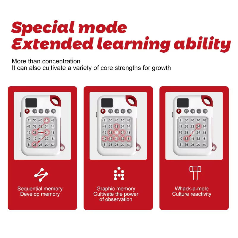 Gladigo™ Schulte Focus Training Machine™ – Early Learning Cognitive Toy for Kids