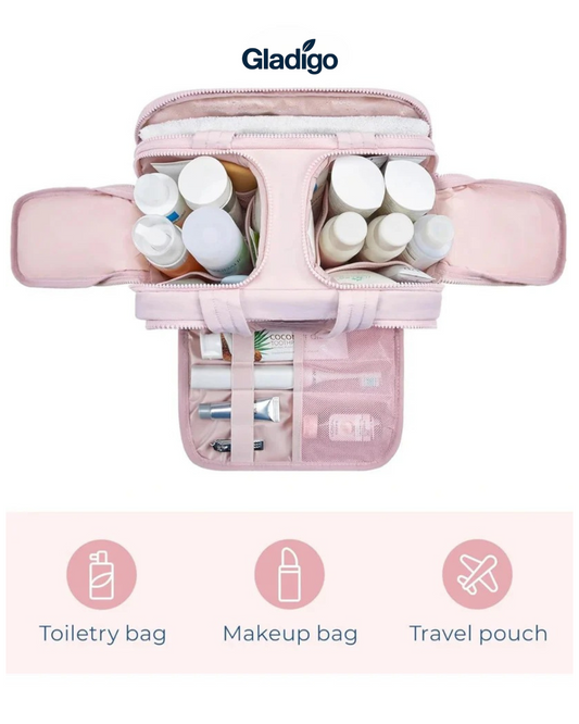 VoyageLuxe™ – All-in-One Makeup, Travel & Toiletry Bag