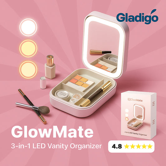 GlowMate™ Compact LED Vanity For Makeup & Jewelry